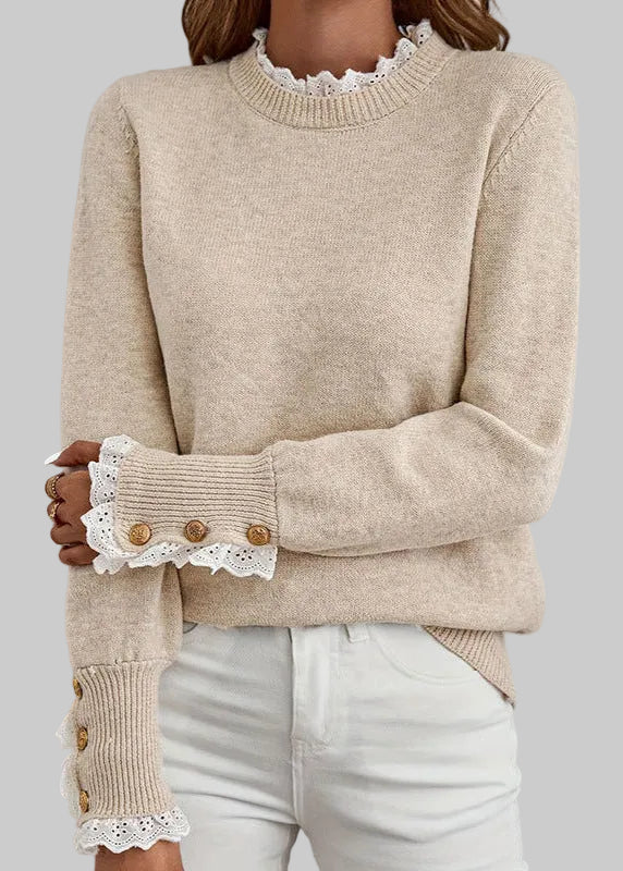 Florence | Pull en cachemire col rond