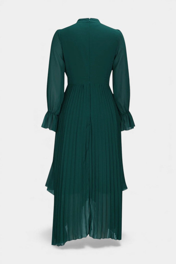 Graziella Robe Élégante Plissée à Volants