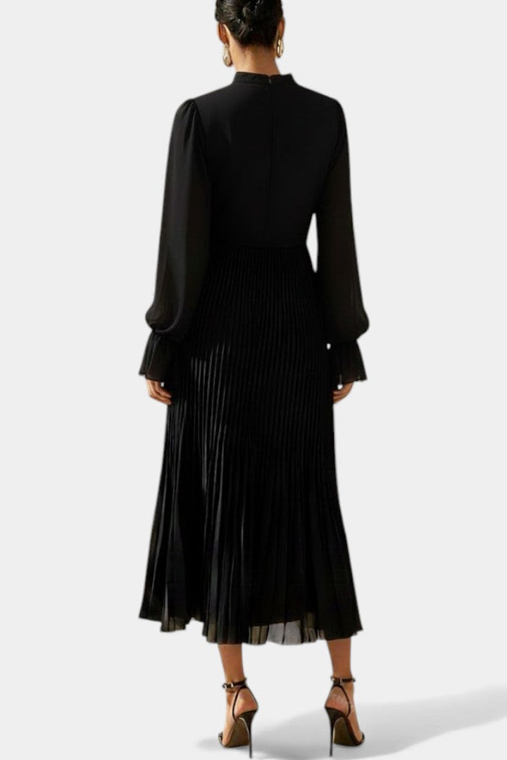 Graziella Robe Élégante Plissée à Volants